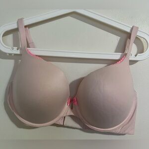 Victoria's Secret Light Pink Molded Bra with Hot Pink Trim